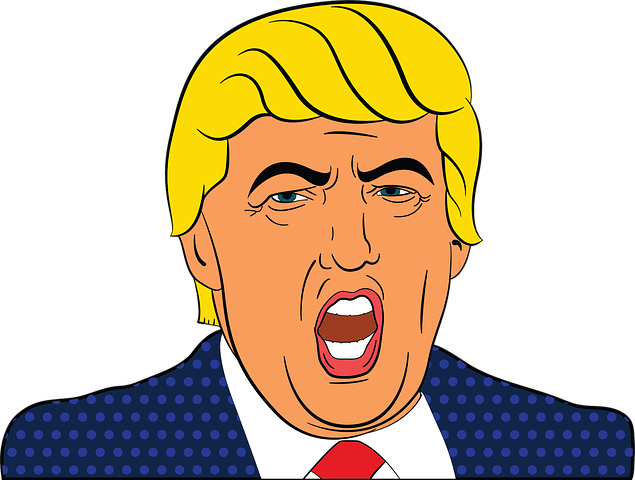 Cartoon, Promi, Comic, Donald Trump